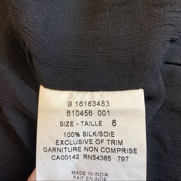 PETER Nygard beaded long sleeve evening jacket black Sz 6 - Picture 8 of 11